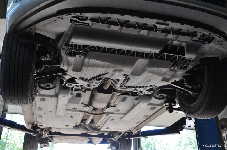 Днище шкода рапид