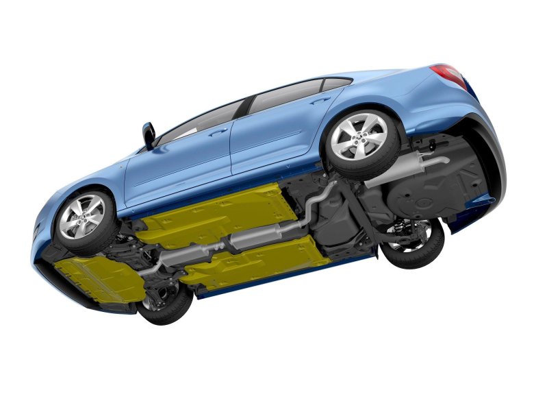 Днище шкода рапид 2015