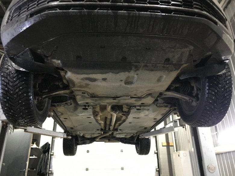 Днище шкода кодиак