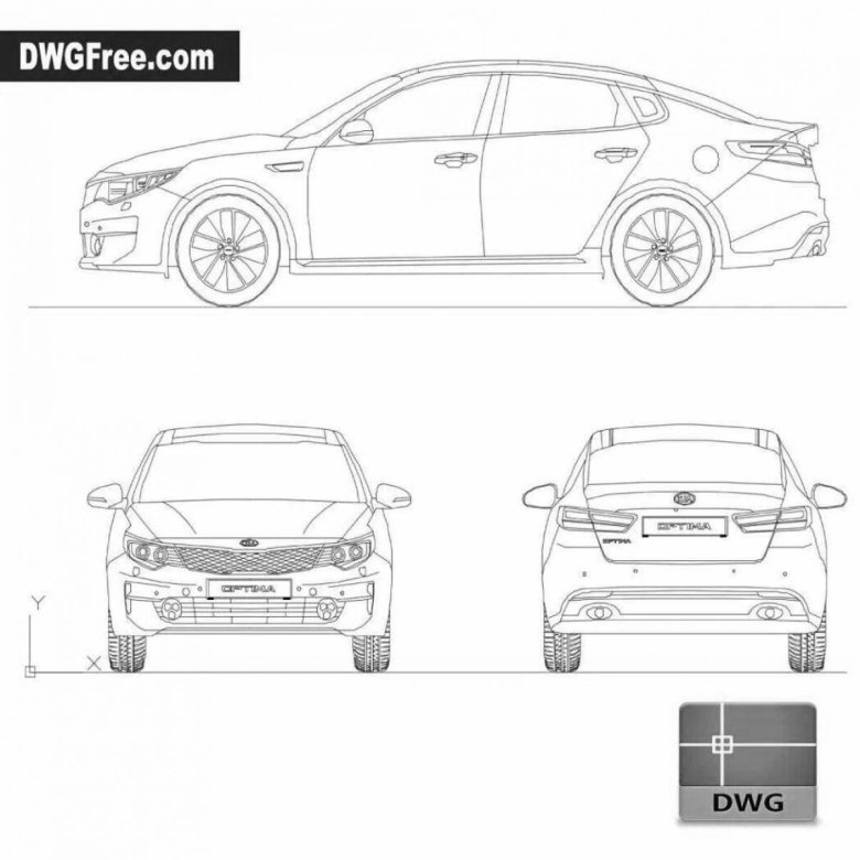 Kia optima 2019 чертеж