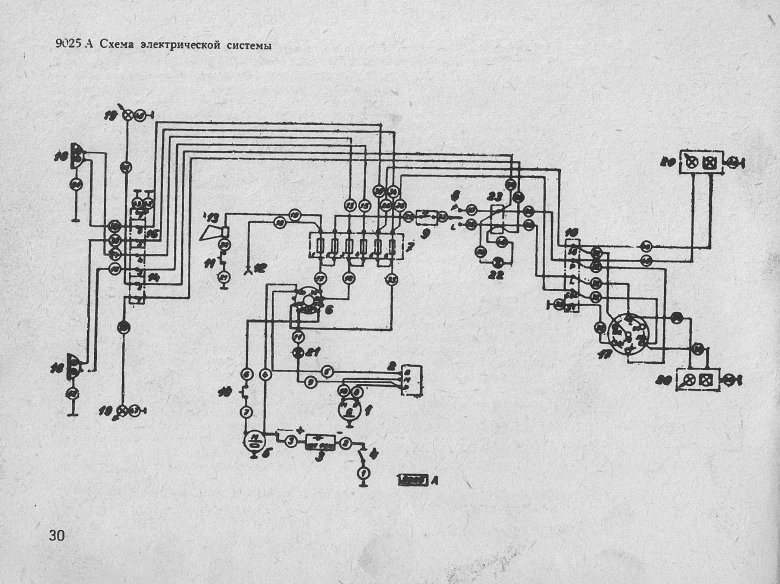 Схема электропроводки минитрактора