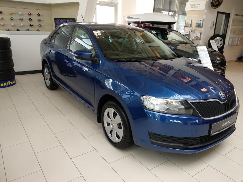 Шкода рапид 2015 синий