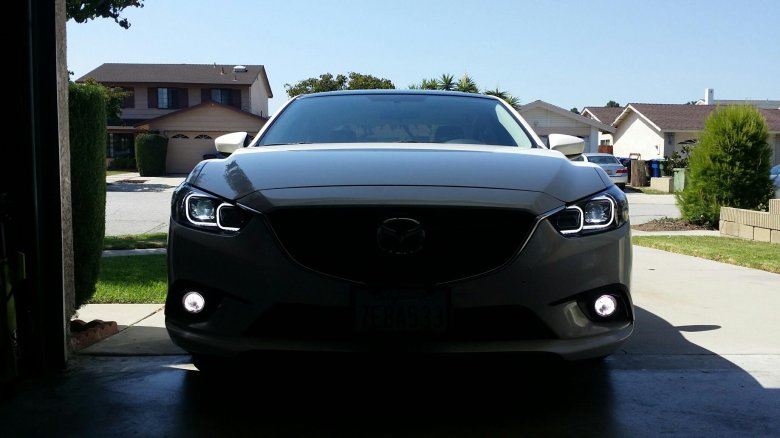 Черные фары мазда 6 gj