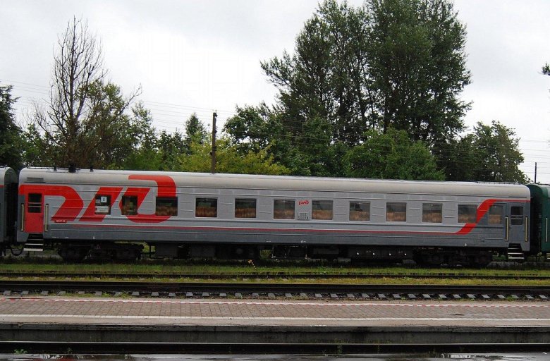 Вагон ржд сбоку