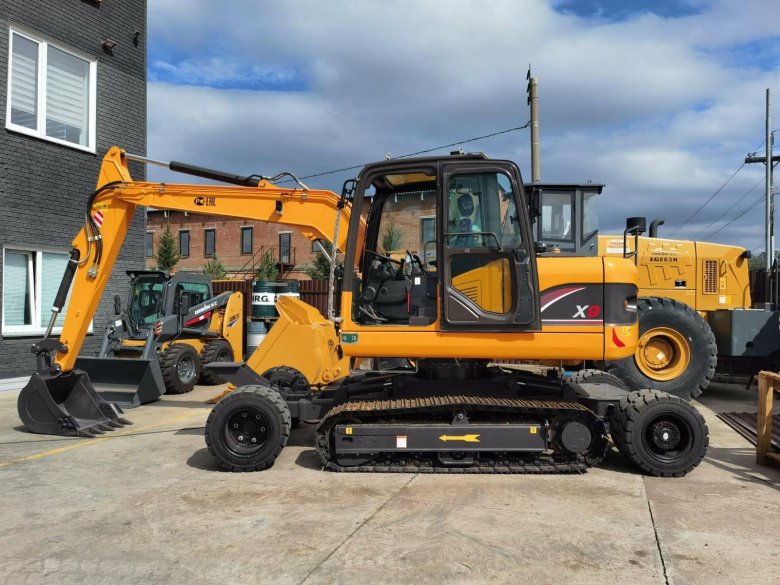 Экскаватор колесно-гусеничный hzm x120