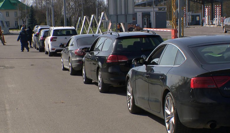 Очередь на границе варшавский мост