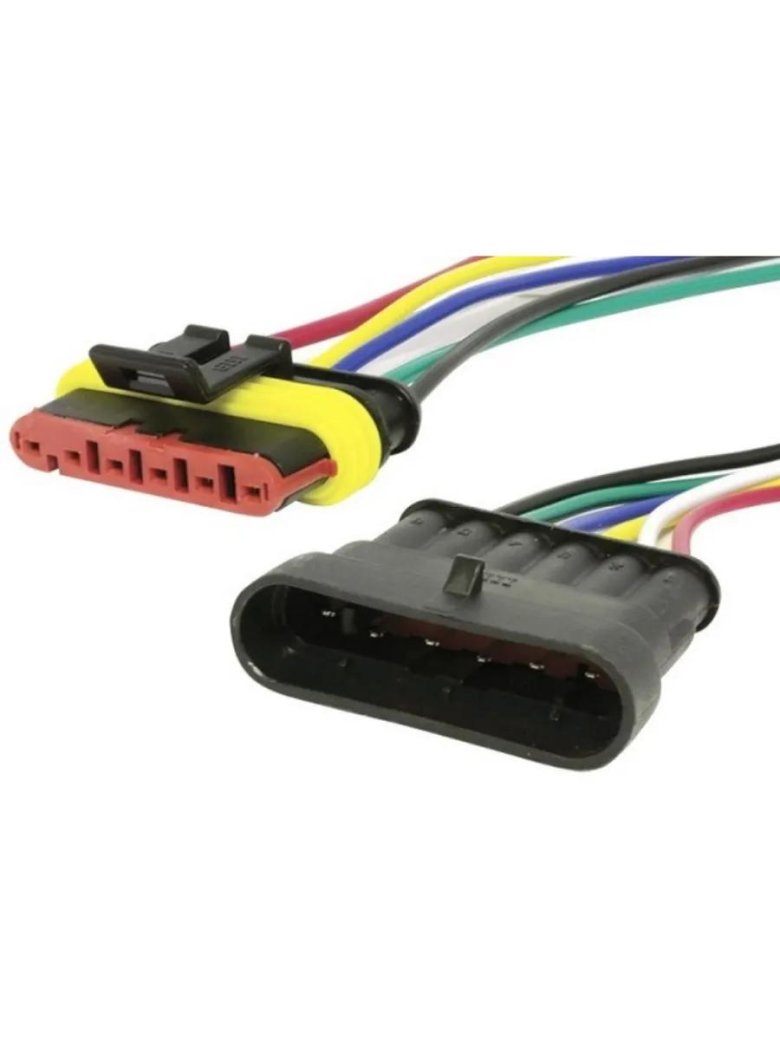 Разъем автомобильный герметичный 6 контактов