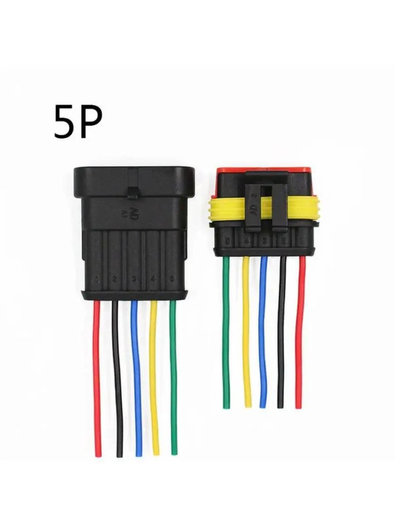 Водонепроницаемый электрический автомобильный разъем amp 1p 2p