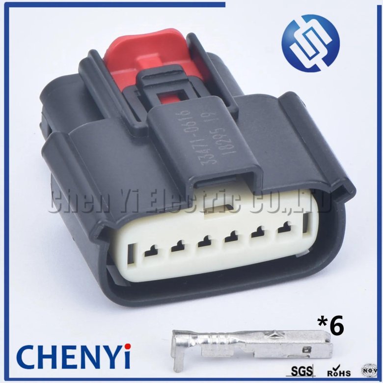 Разъём 6 pin автомобильный ваз