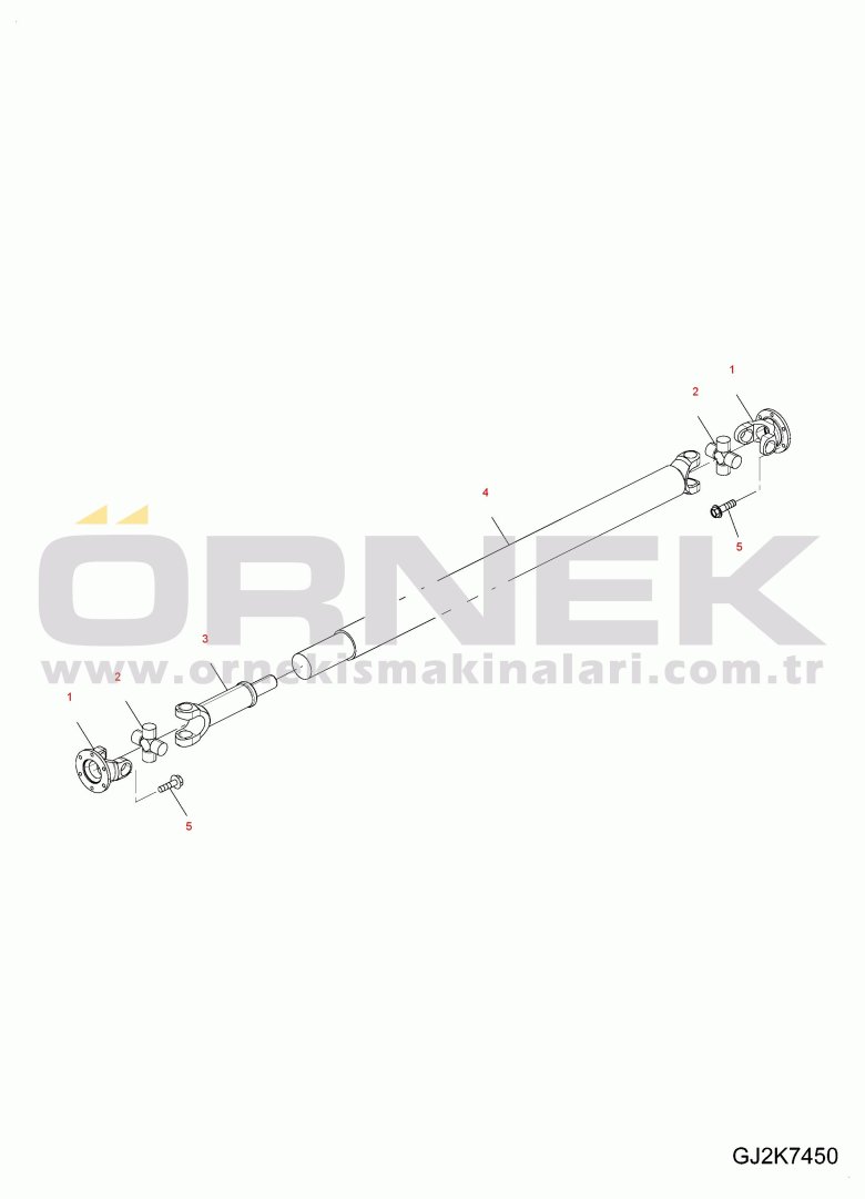 Передний мост комацу wb97s