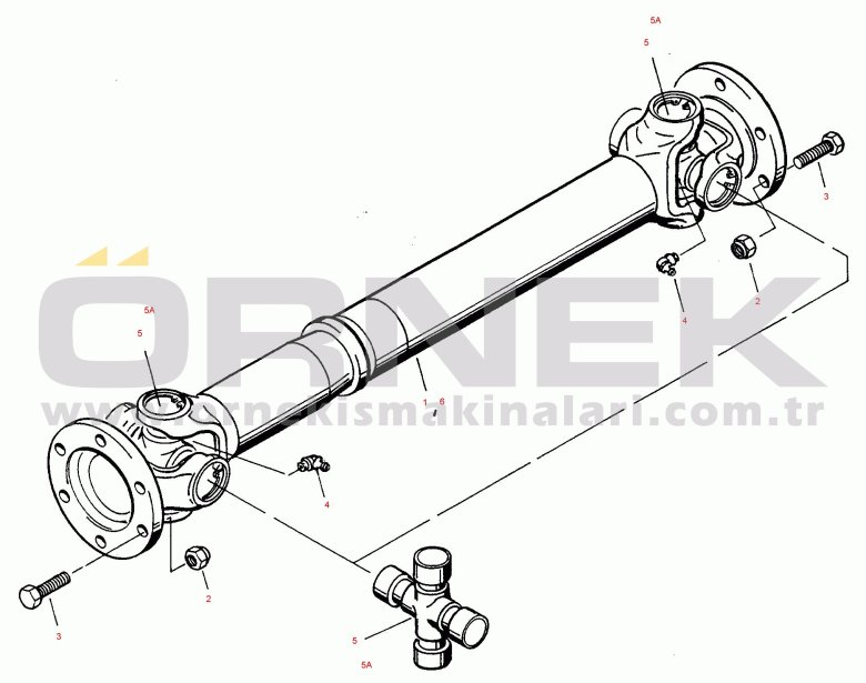 Вал карданный шахман 8х4