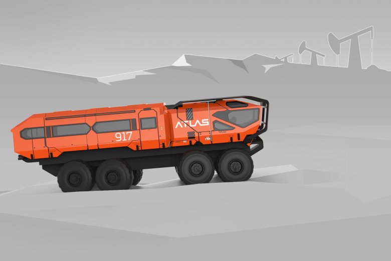 Концепт универсального грузопассажирского транспорта atlas