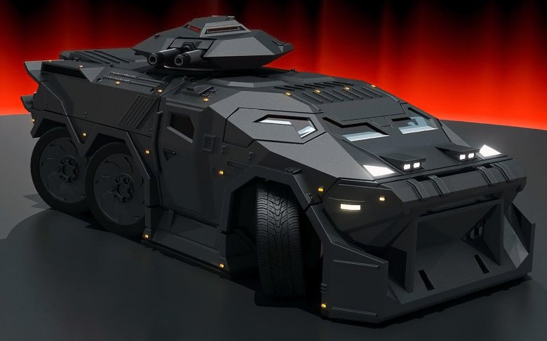 Бронированный грузовик sci fi