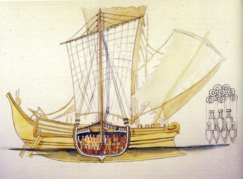 Древнеримский торговый корабль