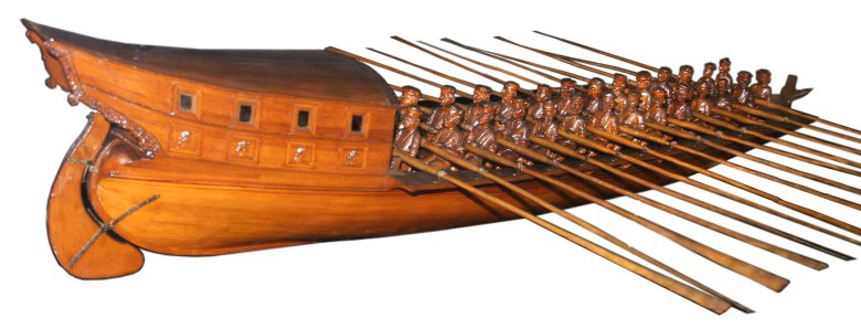 Греческая бирема корабль