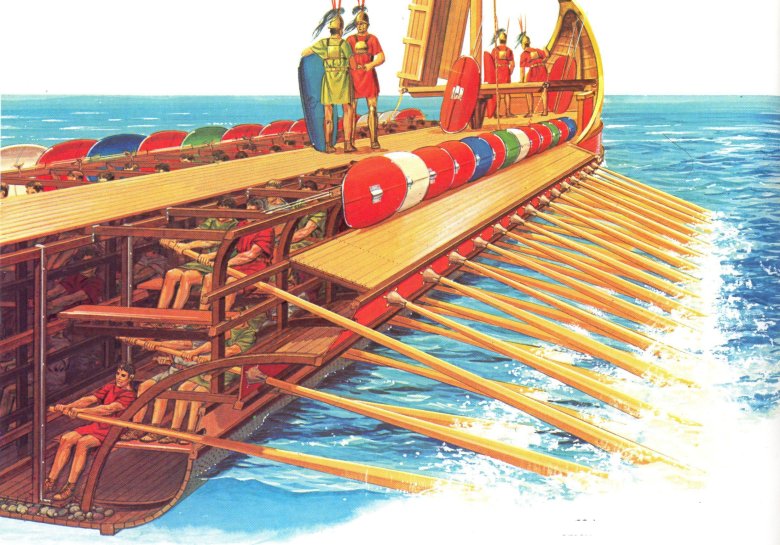 Древняя греция трирема корабль