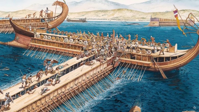 Саламинская битва в древней греции