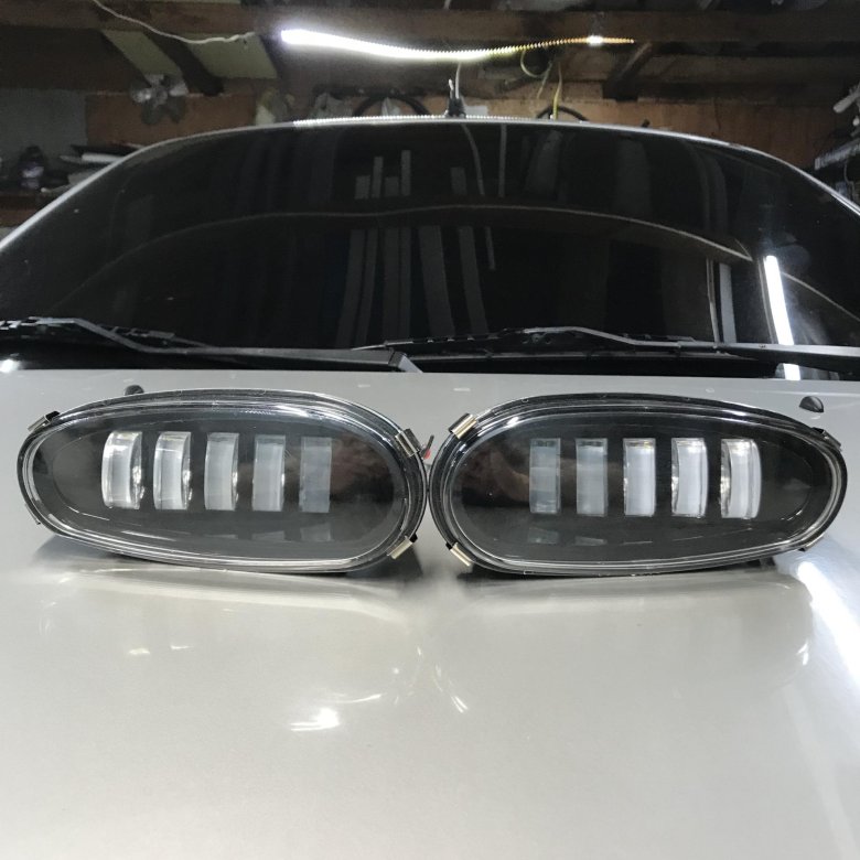 Led птф противотуманные фары chevrolet lanos