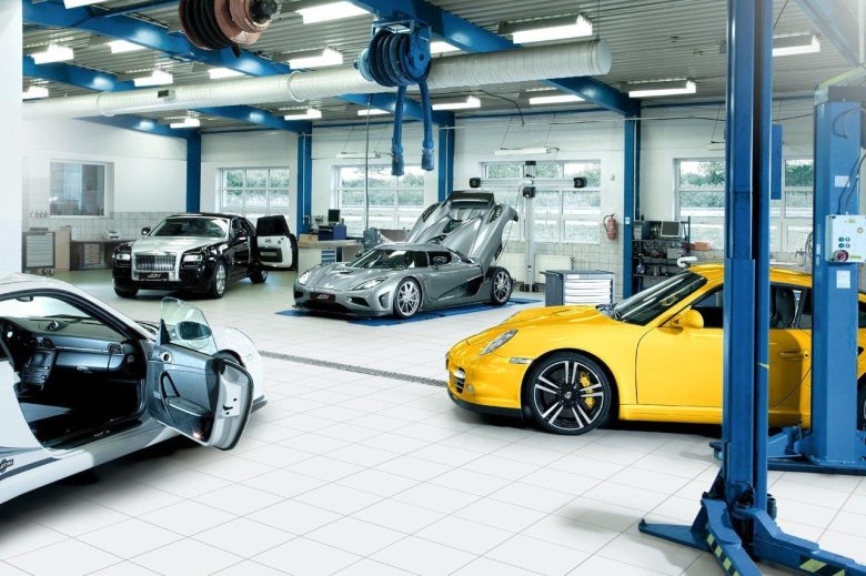 Красивая автомастерская