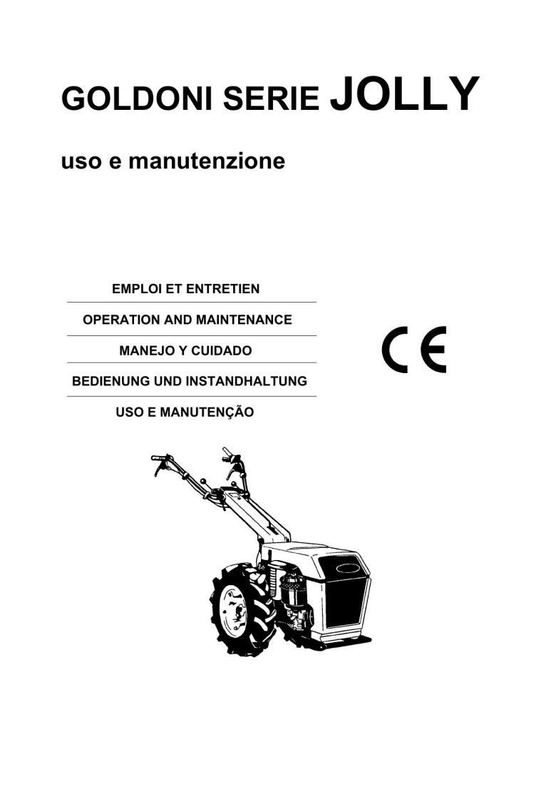 Мотоблок goldoni jolly junior 4+4 инструкция
