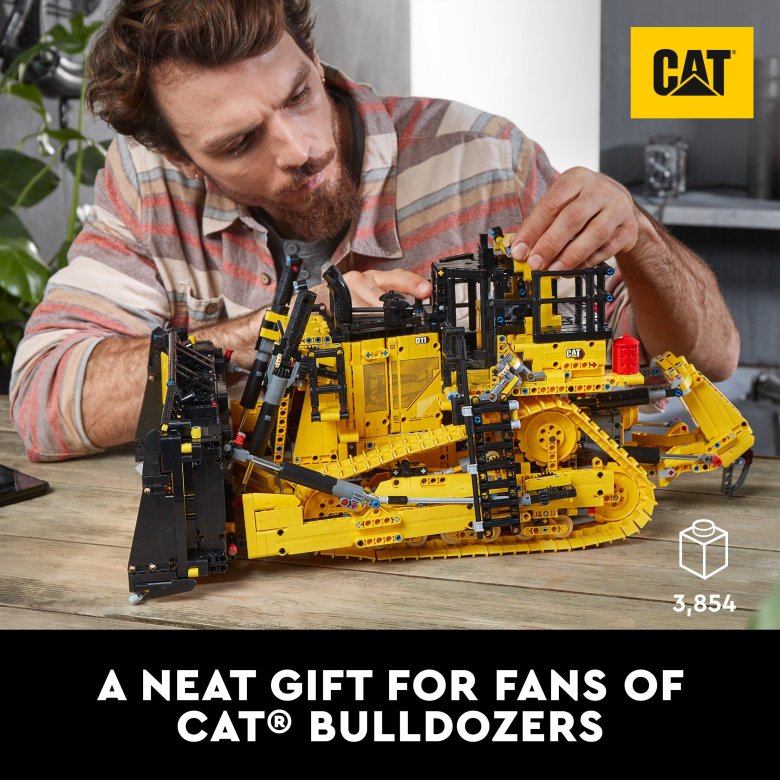 Lego technic бульдозер cat d11