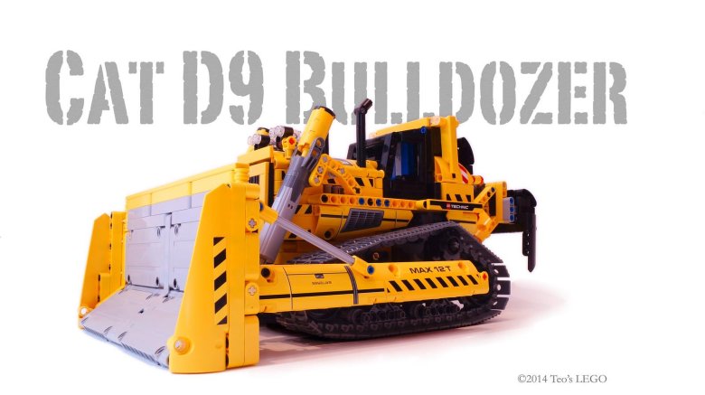 Лего техник бульдозер cat d11