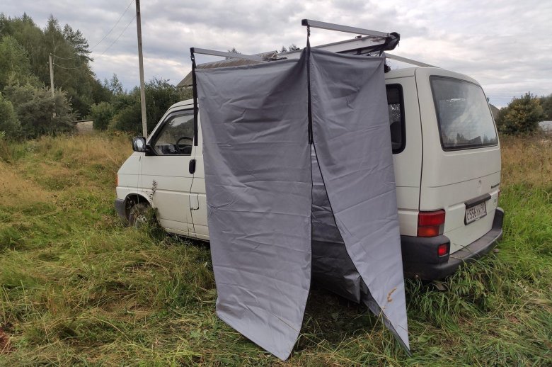 Маркиза душ на авто