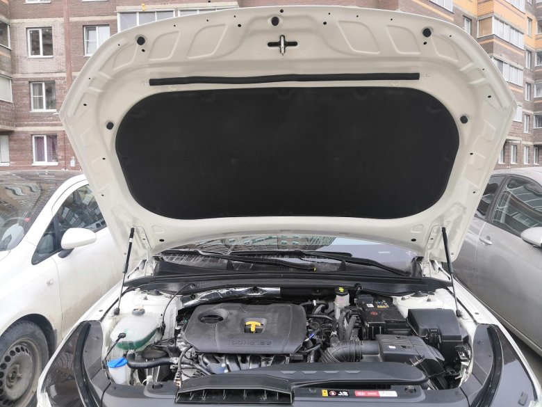 Доп уплотнитель капота веста артикул