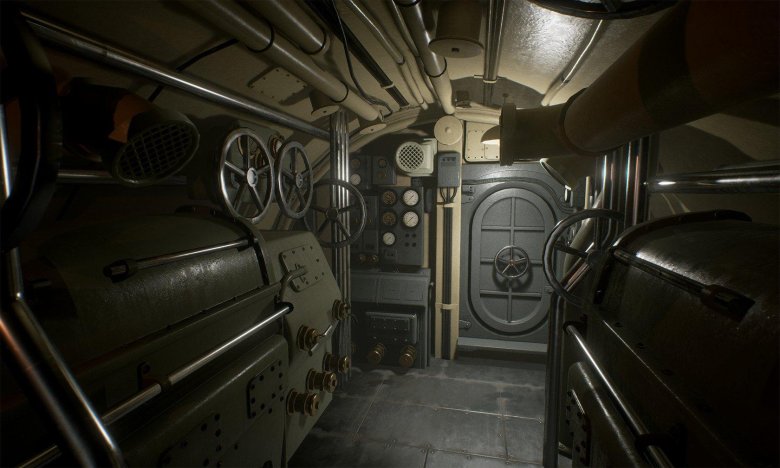 Подводная лодка интерьер