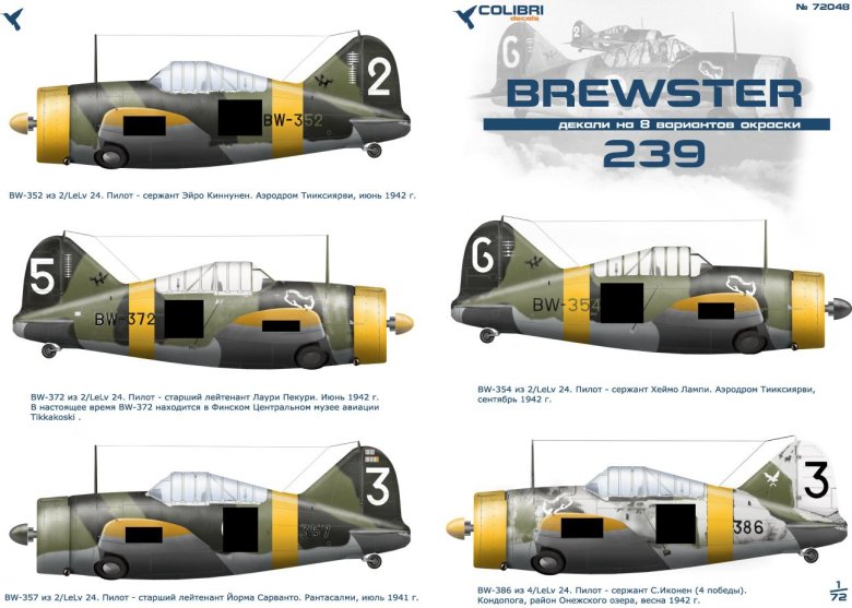 Brewster b-239 buffalo 1/72