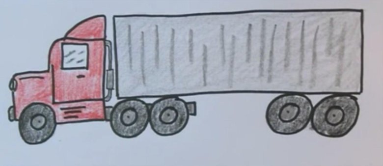 Рисование грузовик старшая группа