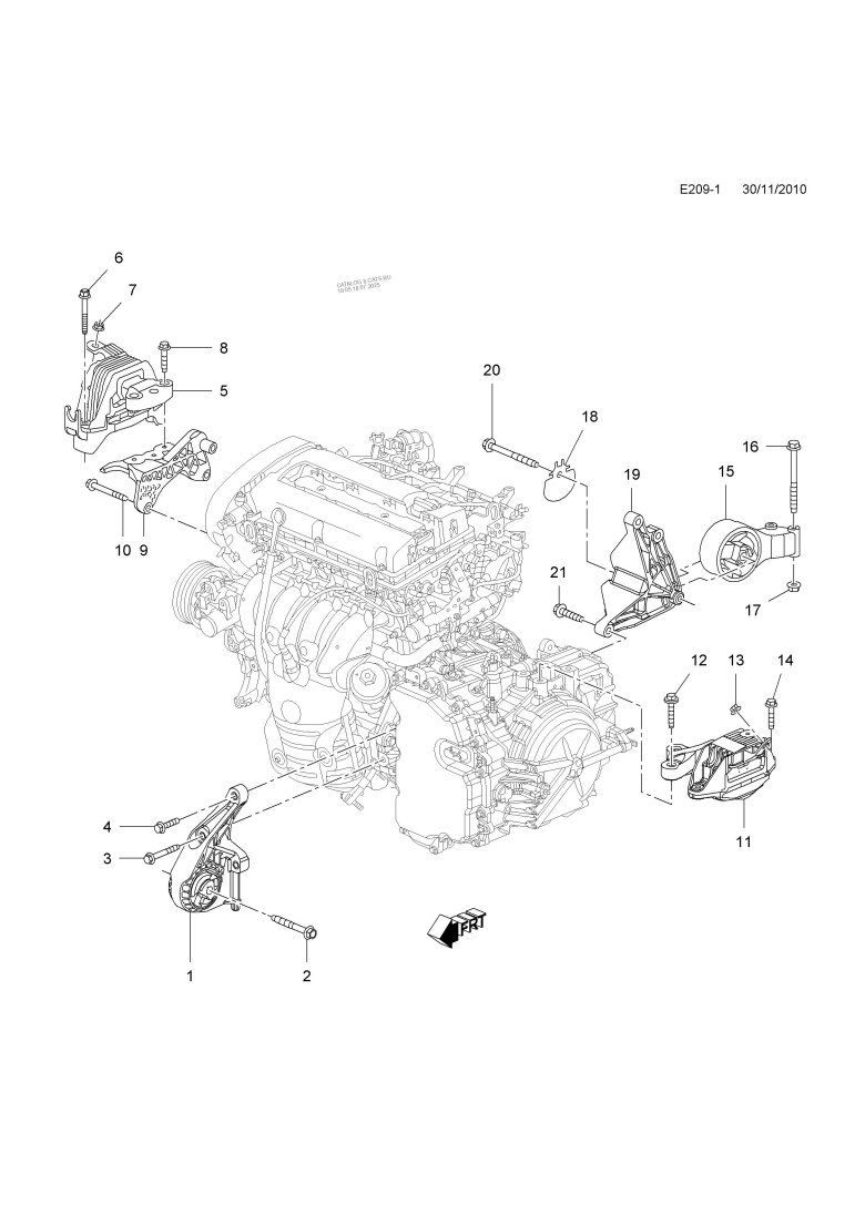 Двигатель chevrolet cruze 1.8 схема