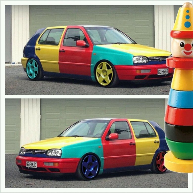 Vw golf арлекин