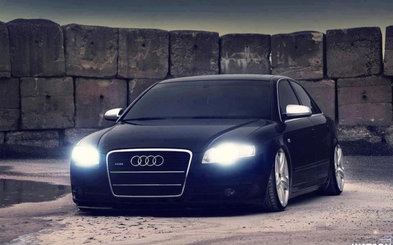 Ауди а4 черная тонированная