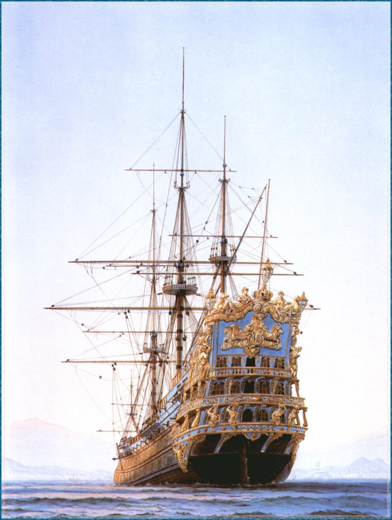 Линейный корабль \ le soleil royal\ 1669 г.