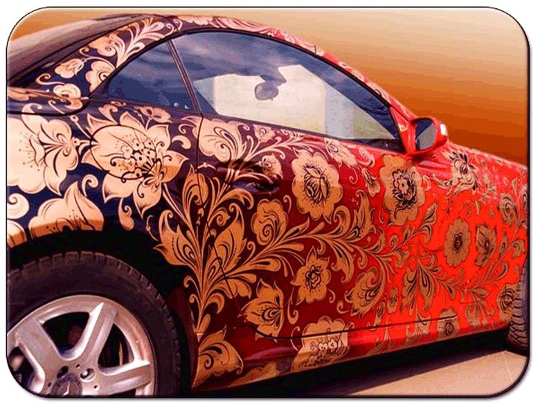 Машина под хохлому