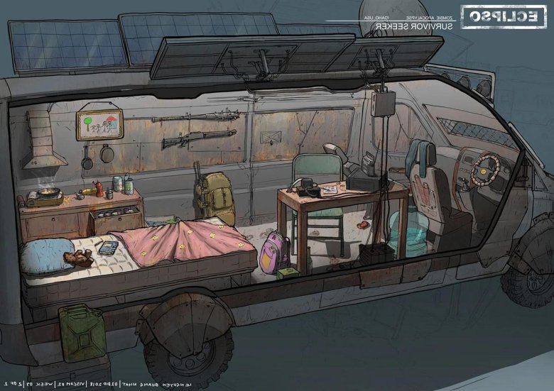 Зомби апокалипсис база выживших арт