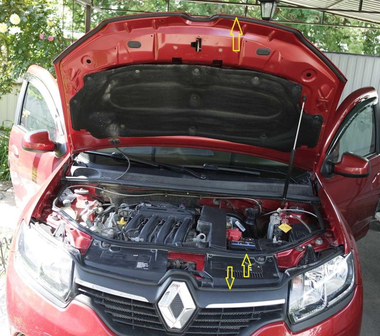 Капот renault sandero stepway