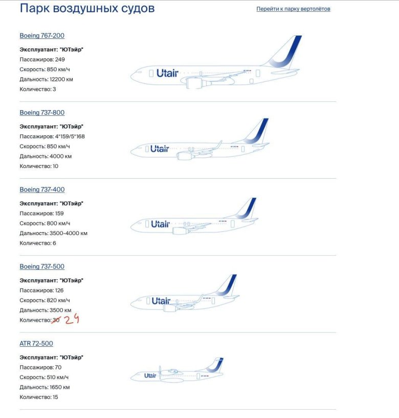 Боинг 737 800 ютэйр