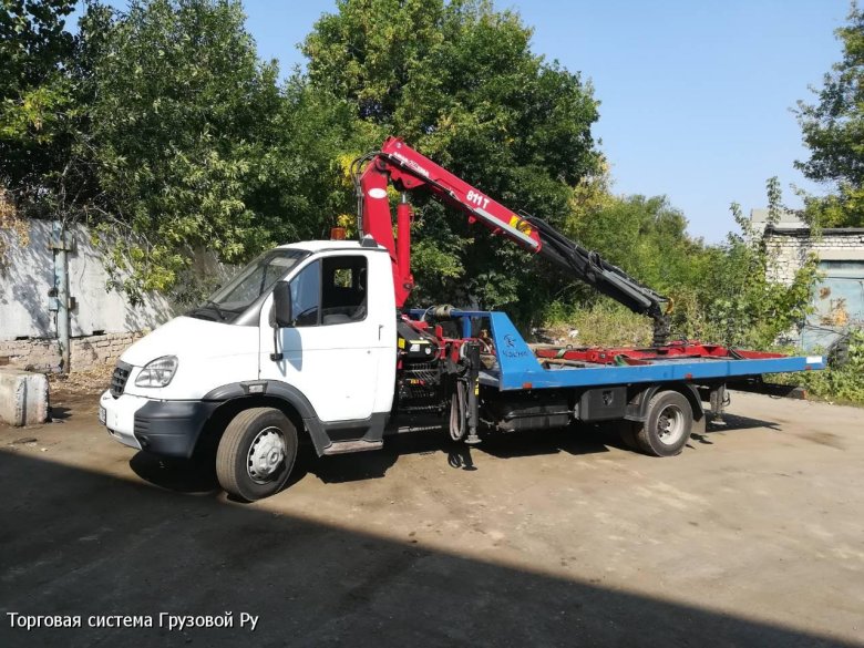 Газон некст эвакуатор с кму