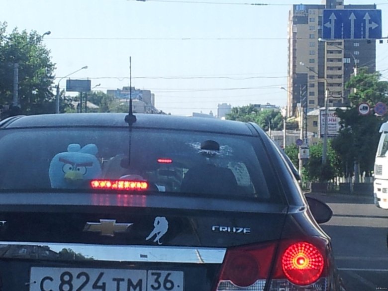 Наклейка на стекло автомобиля