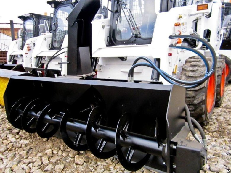 Снегометатель шнекороторный для минипогрузчика