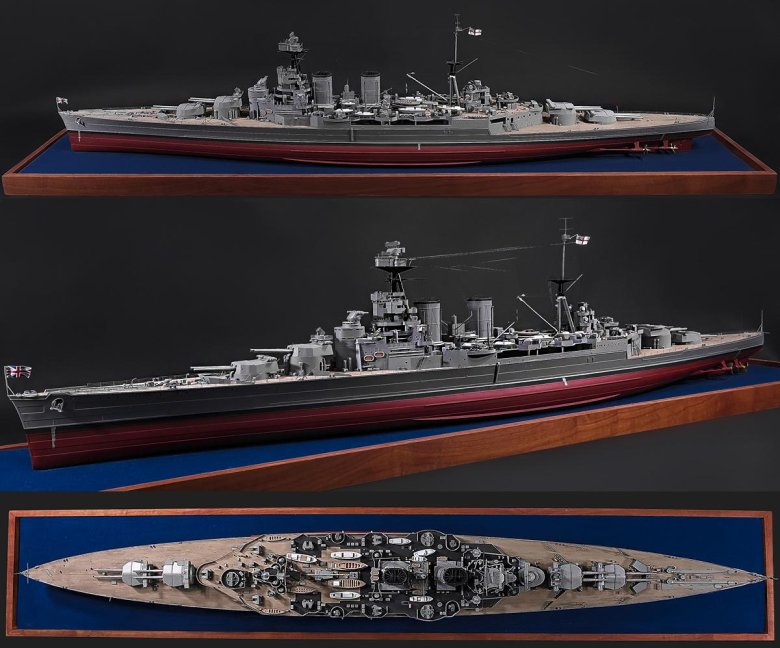 Модель корабля бисмарк для сборки