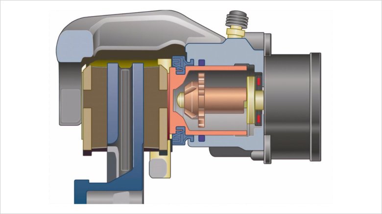 Конструкция электронного стояночного тормоза