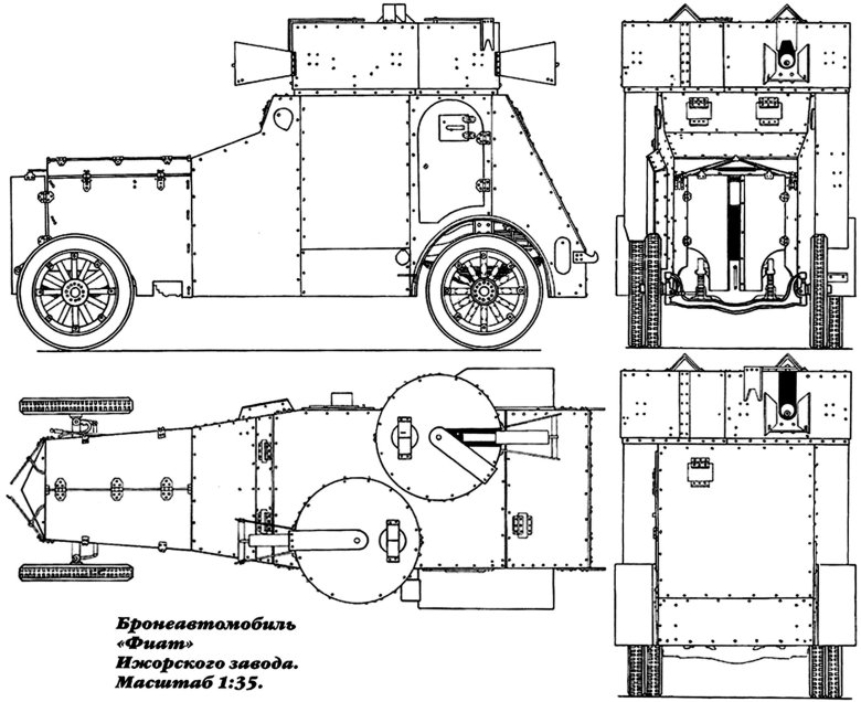 Бронеавтомобиль фиат ижорский
