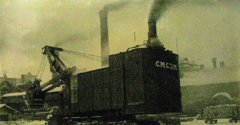 Первый советский экскаватор ковровец