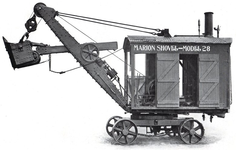 Паровой экскаватор путиловец