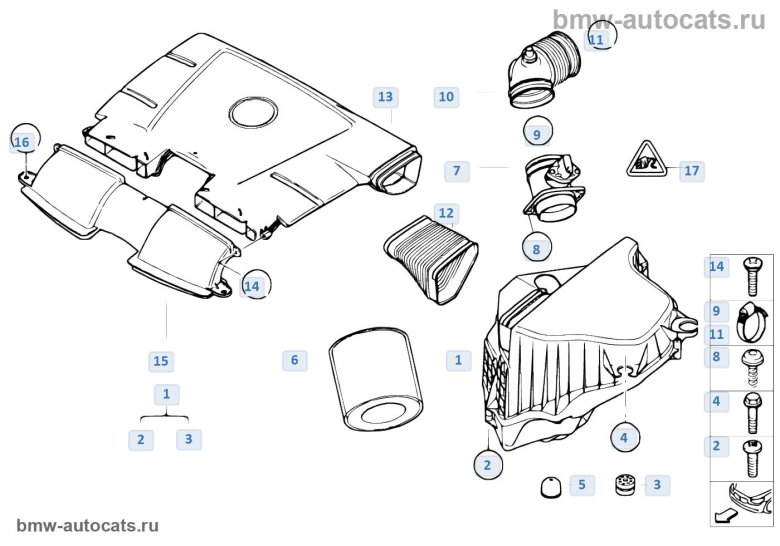 Bmw глушитель шума всасывания воздуха