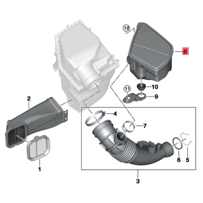 Воздуховод бмв g30