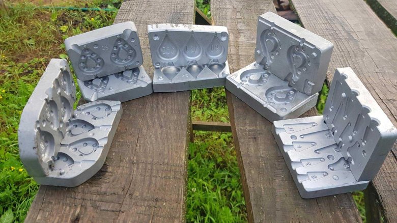 Форма для литья грузил